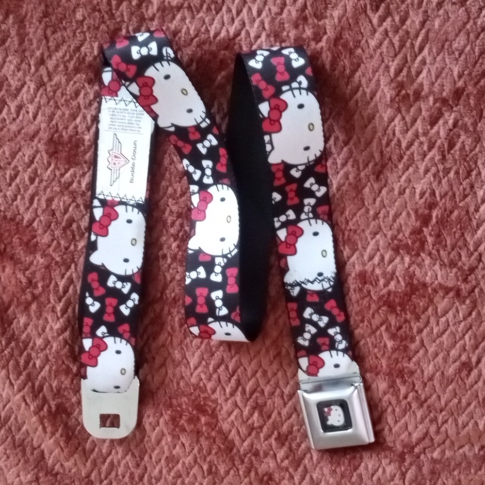 Buckle Down Sanrio Hello Kitty Seat belt style adjustable belt